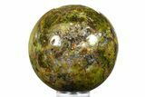 Polished Green Opal Sphere - Madagascar #290922-1